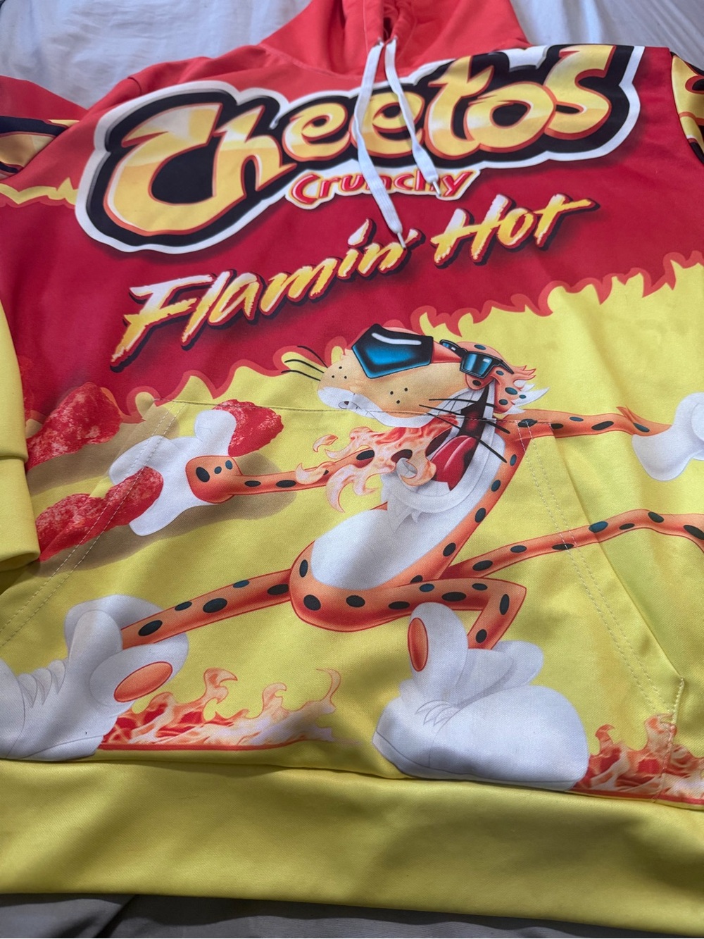 Cheetos Flamin' Hot Graphic Hoodie - Red & Yellow
